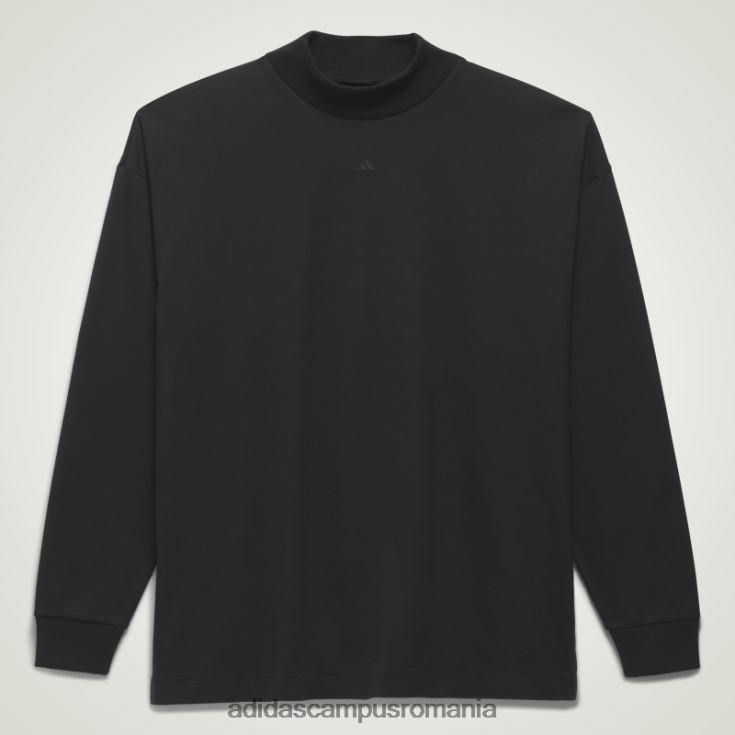 adidas campus romania tricou negru cu mânecă lungă de baschet fierbinte unisex negru J266N24979