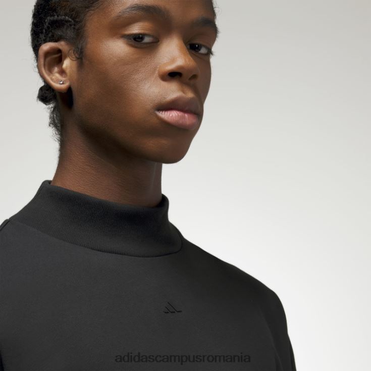 adidas campus romania tricou negru cu mânecă lungă de baschet fierbinte unisex negru J266N24979