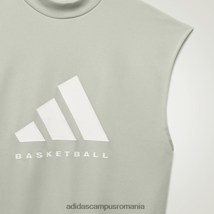 adidas campus romania tricou verde de baschet fără mâneci unisex verde J266N25381
