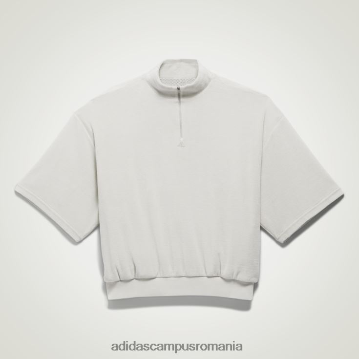 adidas campus romania un hanorac de baschet din velur cu fermoar 1/2 gri metal unisex gri metal J266N26153