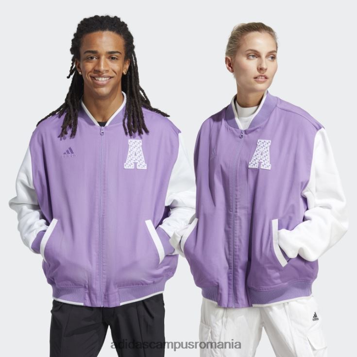 adidas campus romania all szn logomania sacou colegial violet unisex violet J266N214000