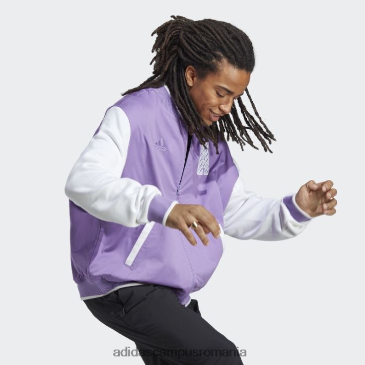adidas campus romania all szn logomania sacou colegial violet unisex violet J266N214000