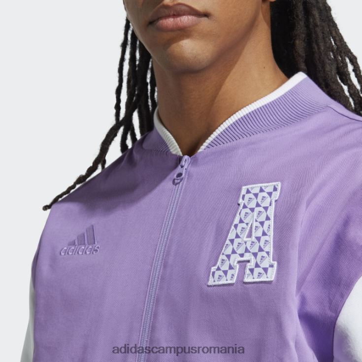 adidas campus romania all szn logomania sacou colegial violet unisex violet J266N214000