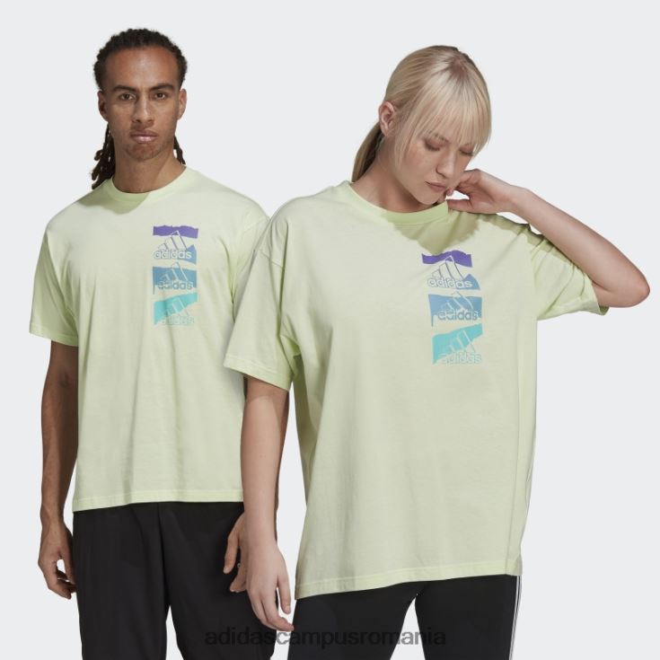 adidas campus romania essentials brandlove tricou un singur jerseu (gen neutru) lime adidas unisex lămâie verde J266N27122