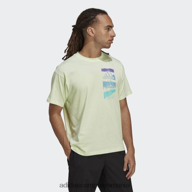 adidas campus romania essentials brandlove tricou un singur jerseu (gen neutru) lime adidas unisex lămâie verde J266N27122