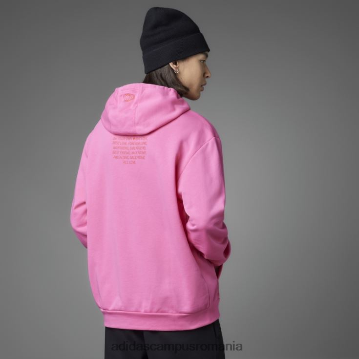 adidas campus romania hanorac adidas pentru ziua îndrăgostiților, magenta unisex magenta J266N25619