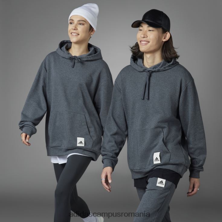 adidas campus romania hanorac pentru ziua îndrăgostiților gri închis, culoarea caprici adidas unisex erica gri închis J266N213236