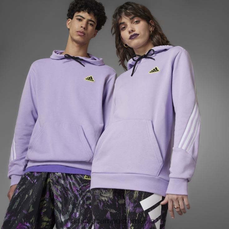 adidas campus romania icoane viitoare hanorac hyperpulse (gen neutru) strălucire violet unisex strălucire violet/galben J266N210633