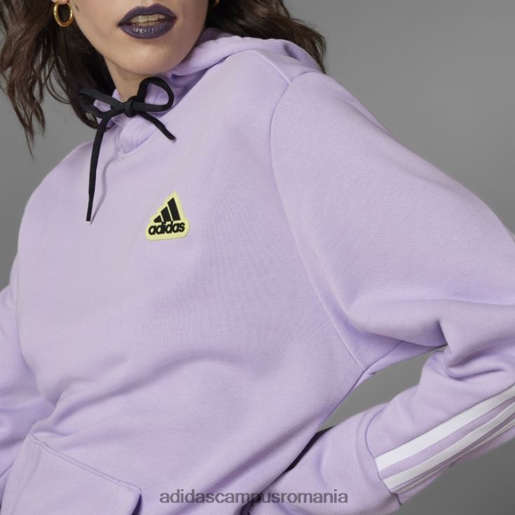 adidas campus romania icoane viitoare hanorac hyperpulse (gen neutru) strălucire violet unisex strălucire violet/galben J266N210633