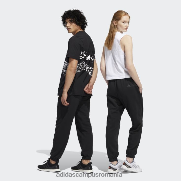 adidas campus romania pantaloni grafic pantera neagra negri unisex negru J266N27309