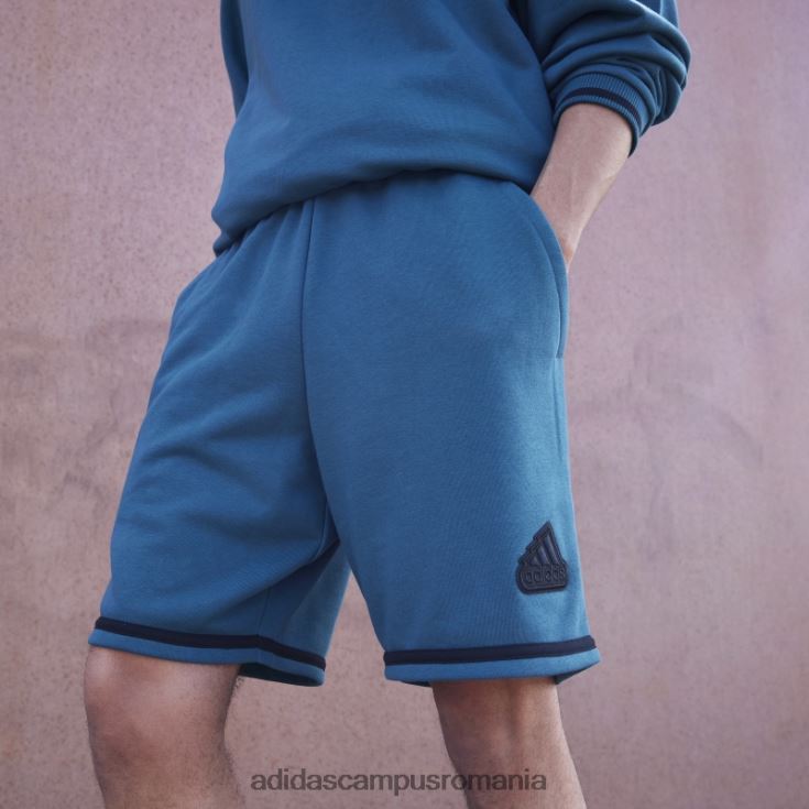 adidas campus romania pantaloni scurți din țesătură franțuzească (gen neutru) viridian unisex viridiană J266N27195