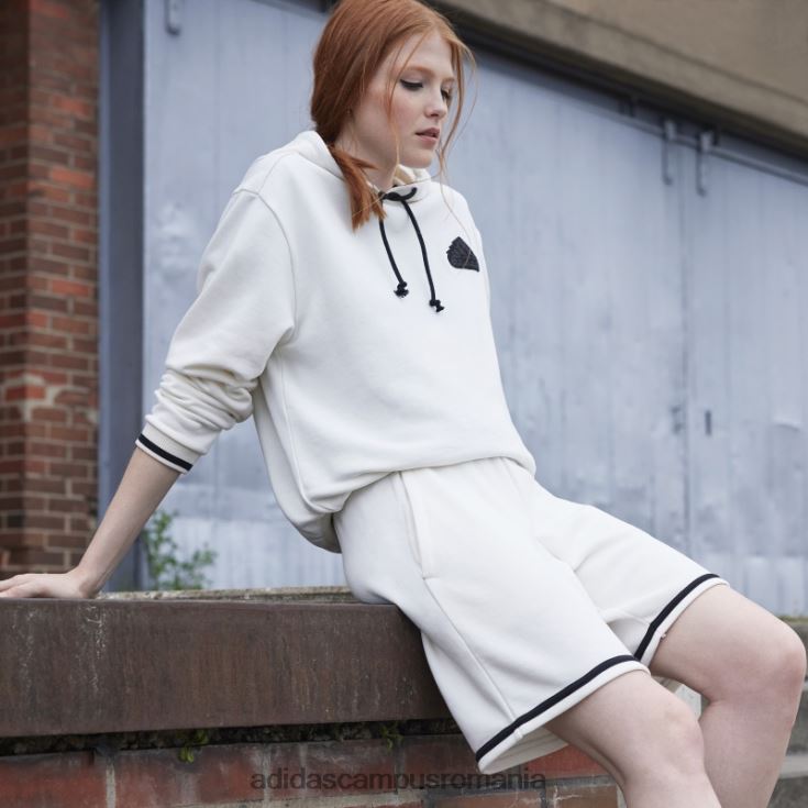 adidas campus romania pantaloni scurți french terry (neutru de gen) alb unisex alb J266N27273