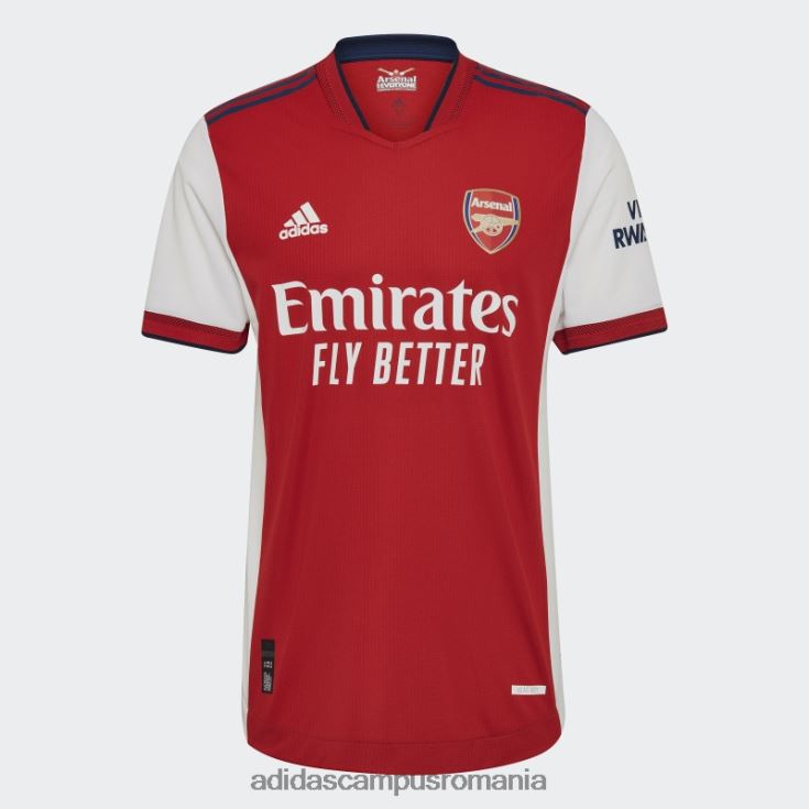 adidas campus romania arsenal 21/22 home tricou autentic alb unisex alb/stacojiu J266N21693