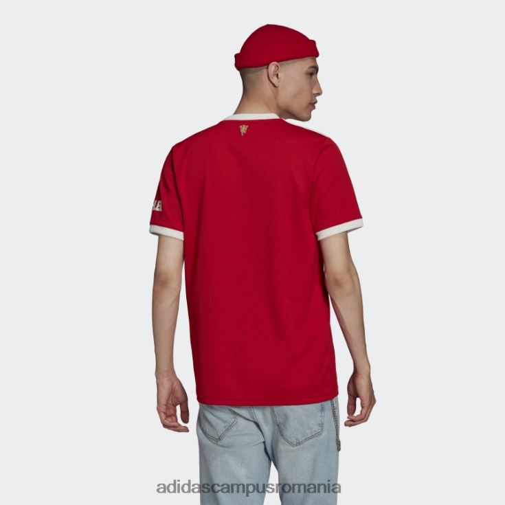 adidas campus romania tricou acasă manchester united 21/22, roșu real unisex roșu adevărat J266N21226