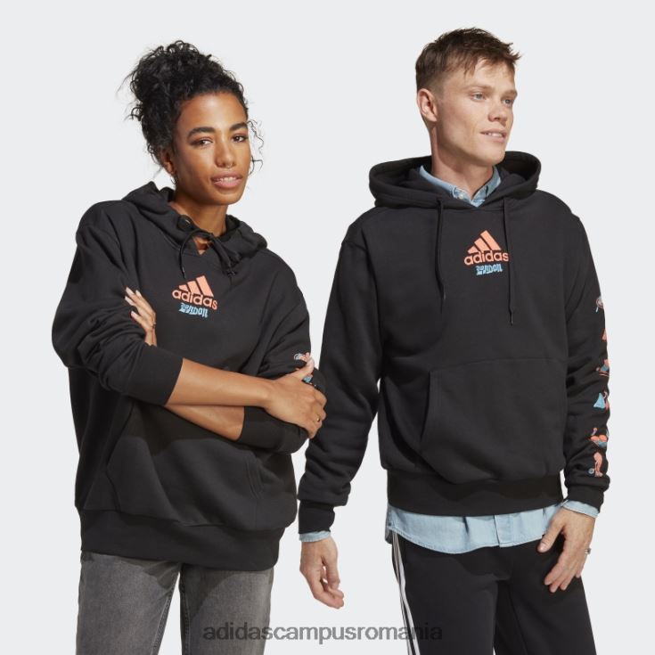 adidas campus romania hanorac grafic negru unisex negru J266N213816