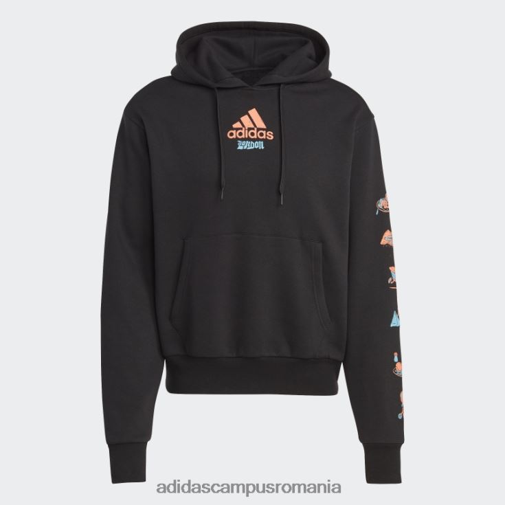 adidas campus romania hanorac grafic negru unisex negru J266N213816