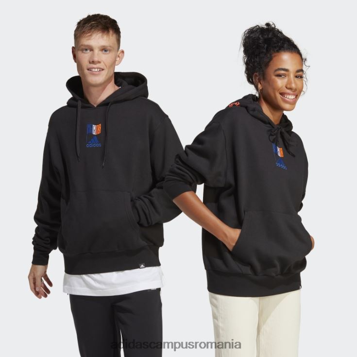 adidas campus romania hanorac grafic negru unisex negru J266N214189