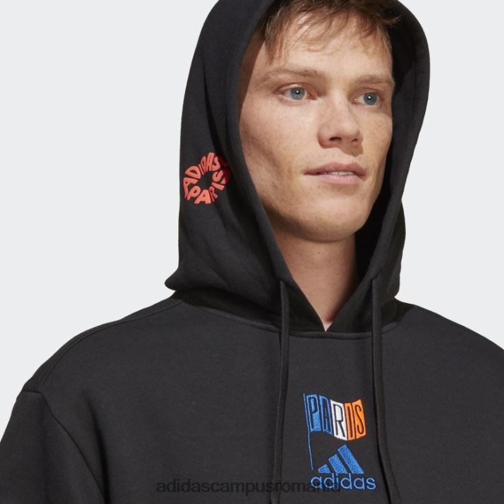 adidas campus romania hanorac grafic negru unisex negru J266N214189