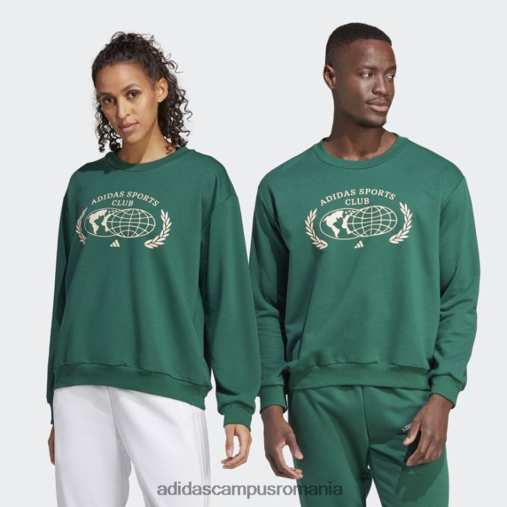 adidas campus romania hanorac verde de club sportiv unisex verde J266N25519