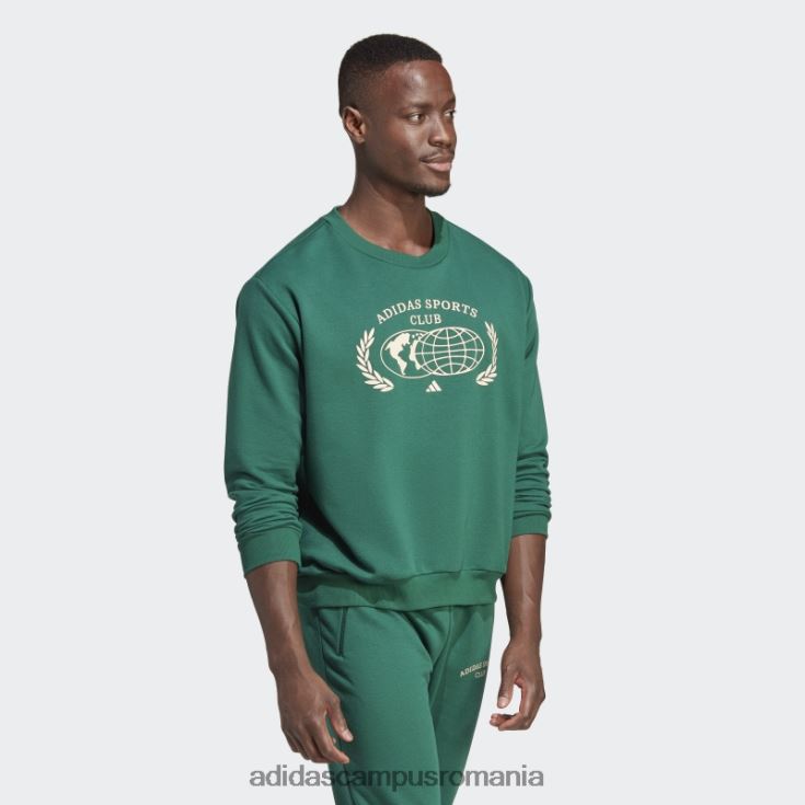 adidas campus romania hanorac verde de club sportiv unisex verde J266N25519