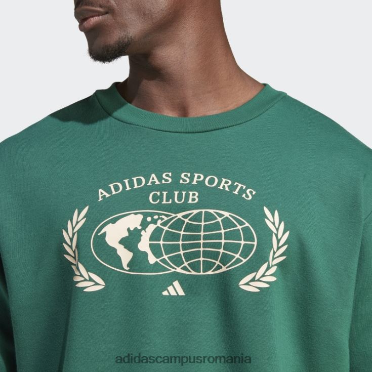 adidas campus romania hanorac verde de club sportiv unisex verde J266N25519