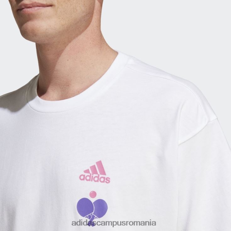 adidas campus romania tricou grafic alb fierbinte unisex alb J266N214172