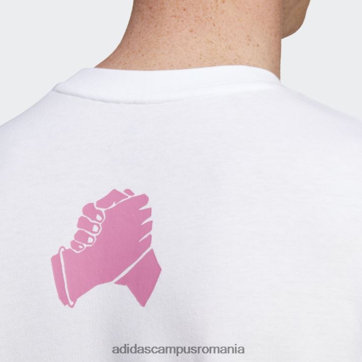 adidas campus romania tricou grafic alb fierbinte unisex alb J266N214172