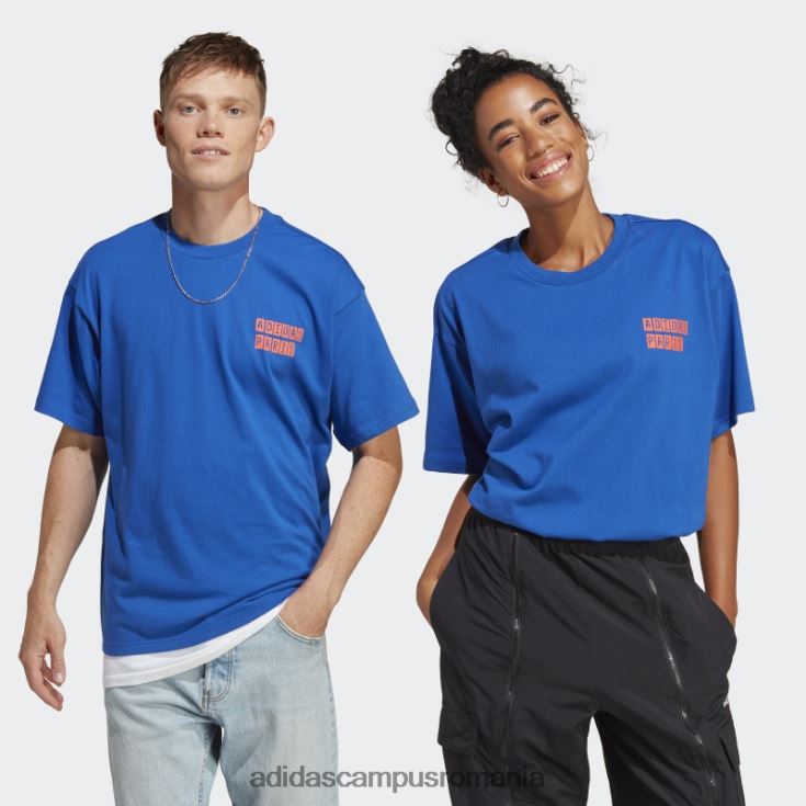 adidas campus romania tricou grafic albastru regal unisex albastru regal J266N214293