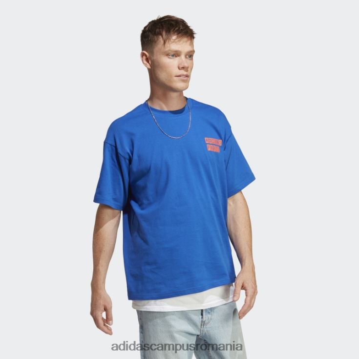 adidas campus romania tricou grafic albastru regal unisex albastru regal J266N214293