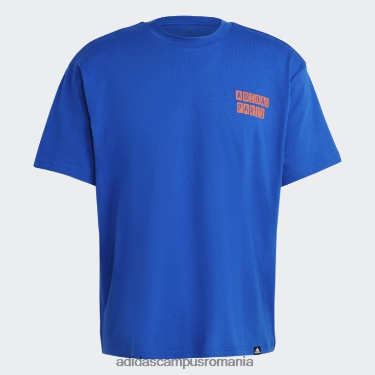 adidas campus romania tricou grafic albastru regal unisex albastru regal J266N214293