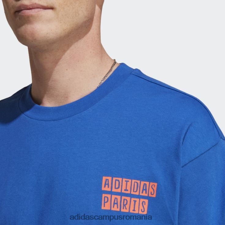 adidas campus romania tricou grafic albastru regal unisex albastru regal J266N214293