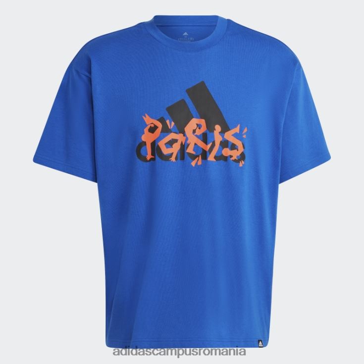 adidas campus romania tricou grafic albastru regal unisex albastru regal J266N214384