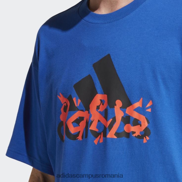 adidas campus romania tricou grafic albastru regal unisex albastru regal J266N214384