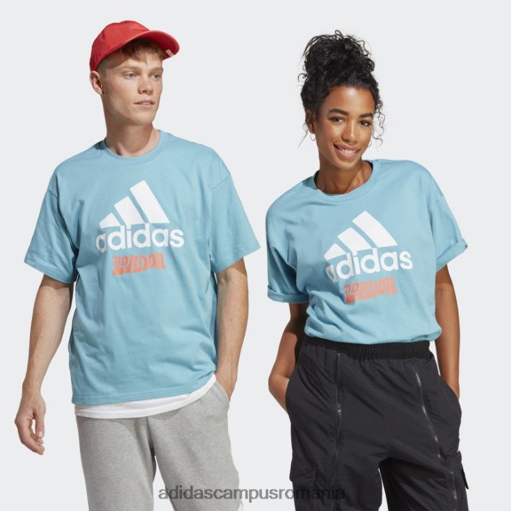 adidas campus romania tricou grafic albastru unisex albastru J266N214086