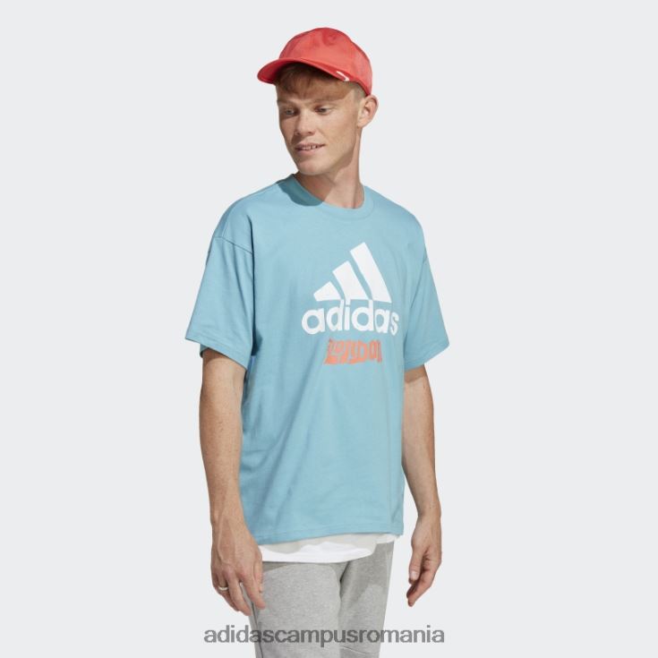 adidas campus romania tricou grafic albastru unisex albastru J266N214086