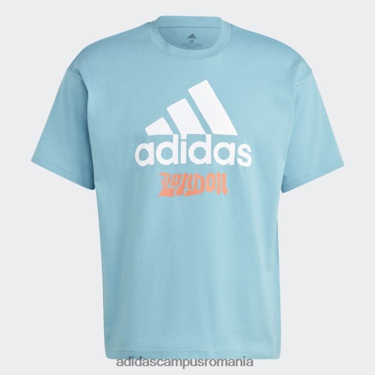 adidas campus romania tricou grafic albastru unisex albastru J266N214086