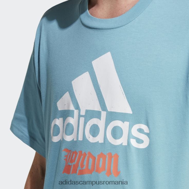 adidas campus romania tricou grafic albastru unisex albastru J266N214086