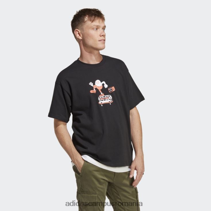 adidas campus romania tricou grafic negru fashion unisex negru J266N214132