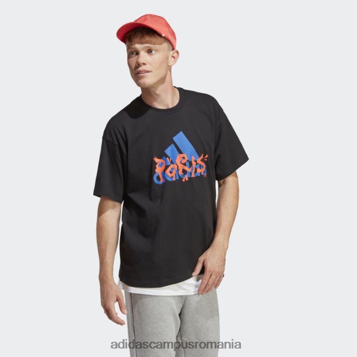 adidas campus romania tricou grafic negru unisex negru J266N213975