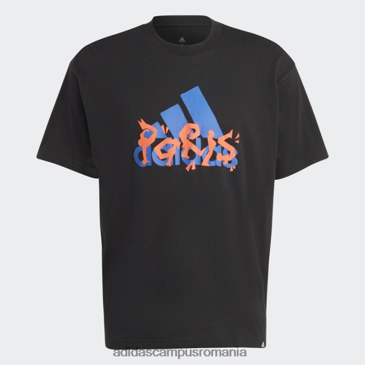 adidas campus romania tricou grafic negru unisex negru J266N213975