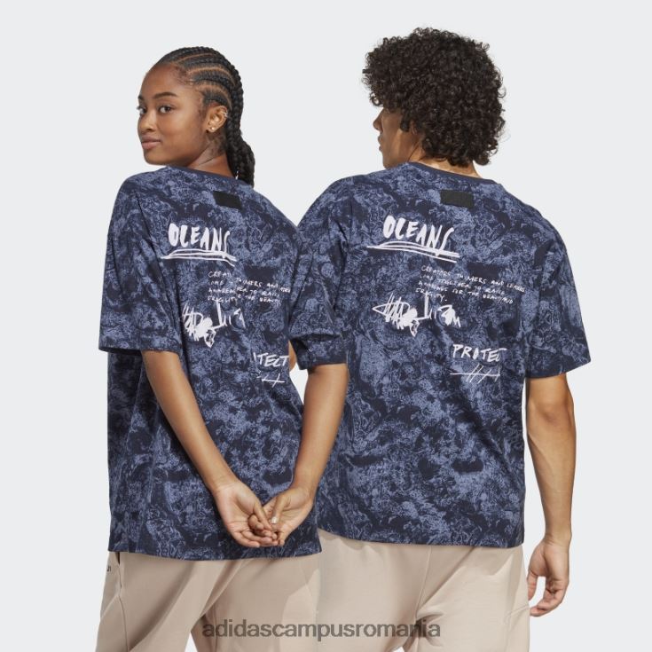 adidas campus romania tricou violet argintiu fashion x parley (neutru de gen) unisex violet argintiu/cerneală J266N213765