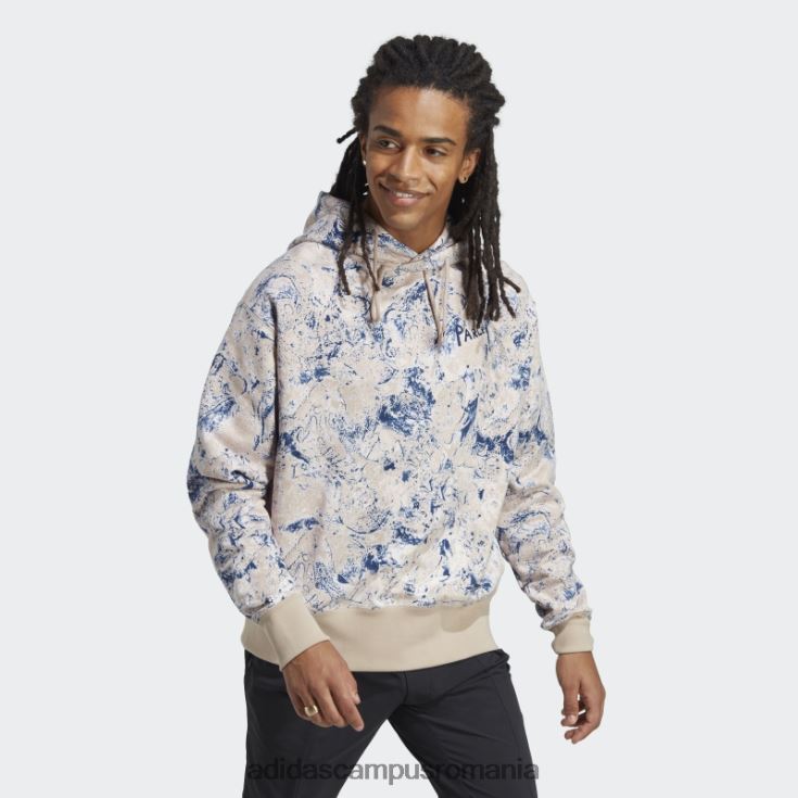 adidas campus romania x parley hoodie (gen neutru) quartz hot unisex cuarț/argintiu zori J266N214027