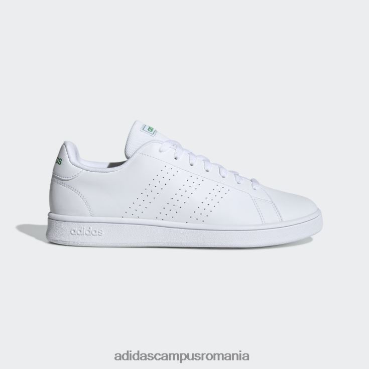adidas campus romania pantofi de bază avantaj alb unisex alb/verde J266N2583