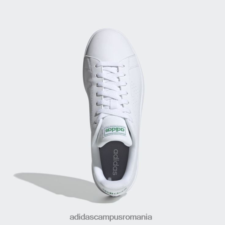 adidas campus romania pantofi de bază avantaj alb unisex alb/verde J266N2583