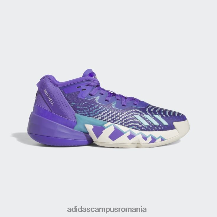 adidas campus romania aqua d.o.n. numărul 4 pantofi unisex papură violet/alb/aqua J266N2170