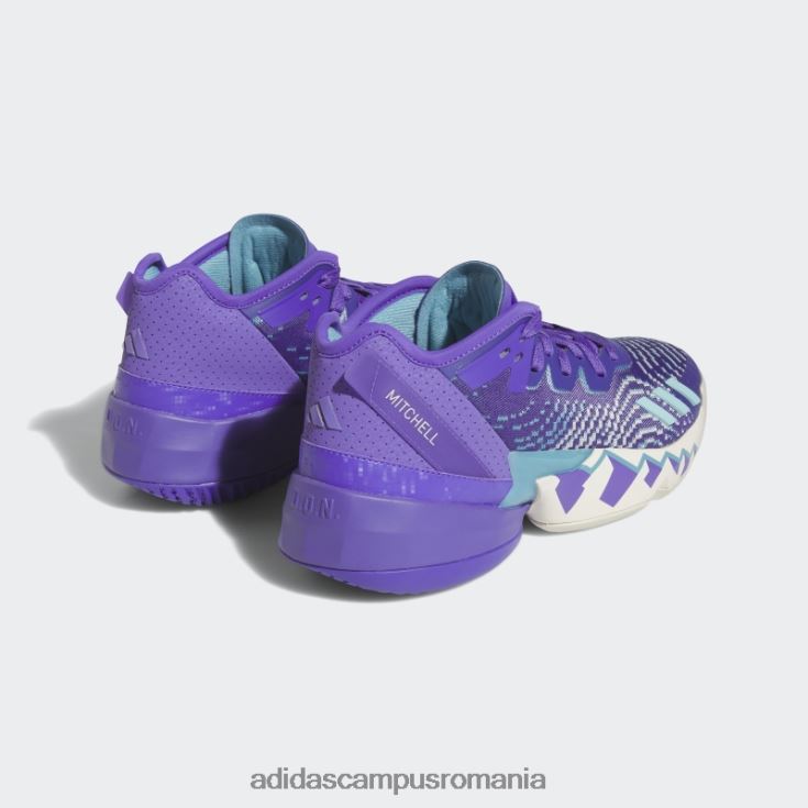 adidas campus romania aqua d.o.n. numărul 4 pantofi unisex papură violet/alb/aqua J266N2170