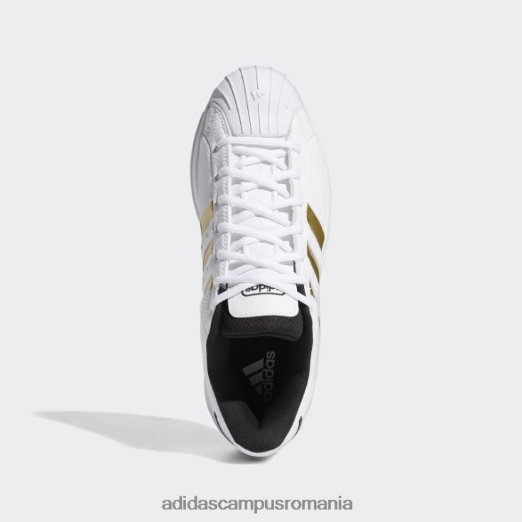 adidas campus romania model pro 2g pantofi joase aurii metalic unisex alb/auriu metalic/negru J266N212918