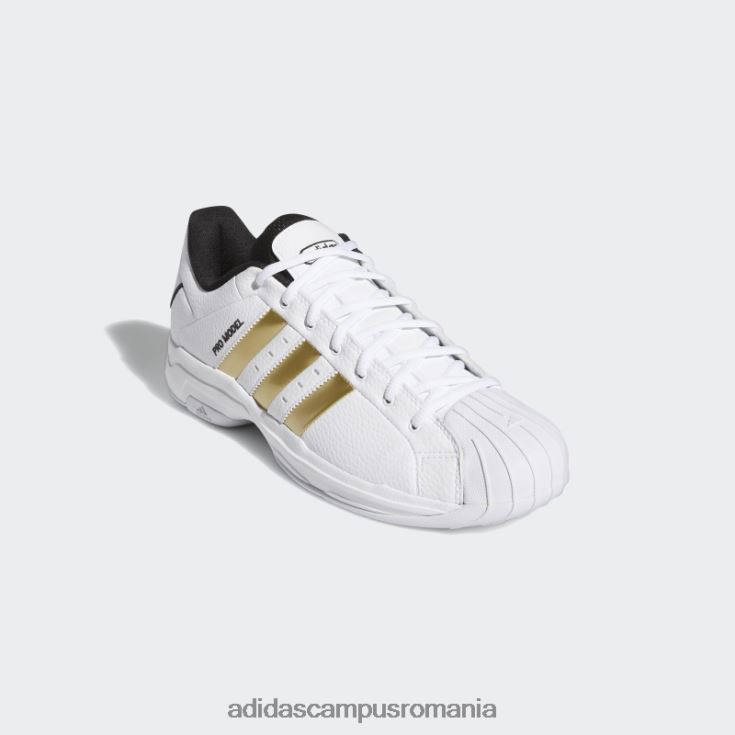 adidas campus romania model pro 2g pantofi joase aurii metalic unisex alb/auriu metalic/negru J266N212918