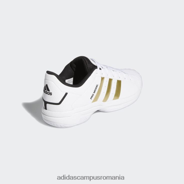 adidas campus romania model pro 2g pantofi joase aurii metalic unisex alb/auriu metalic/negru J266N212918