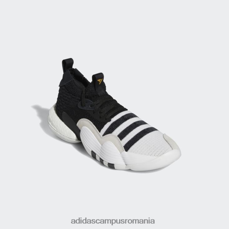 adidas campus romania pantofi albi trae young 2.0 unisex alb/negru/aur mat J266N23970